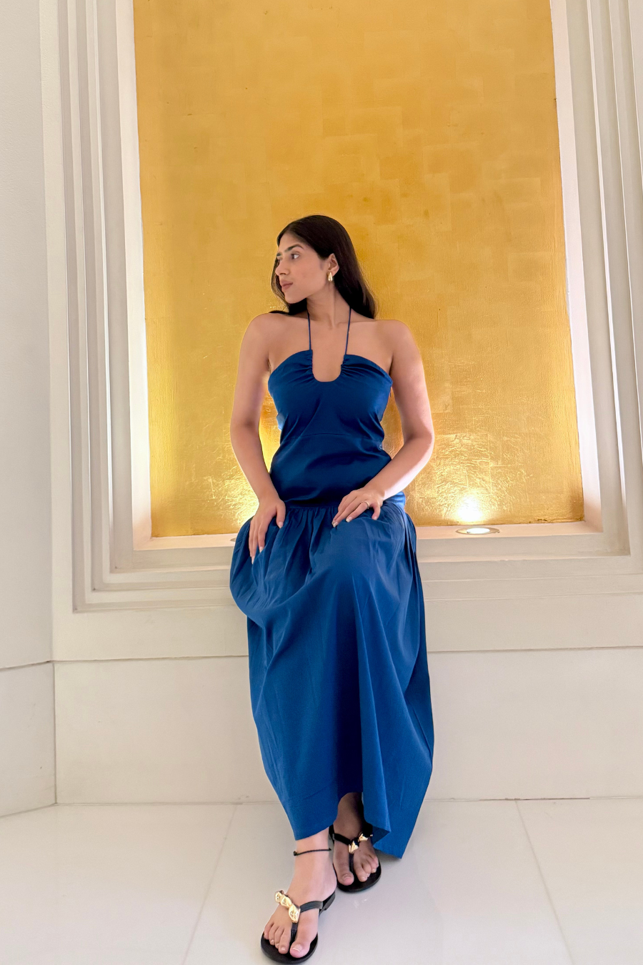 Shadow Sea Midi Dress