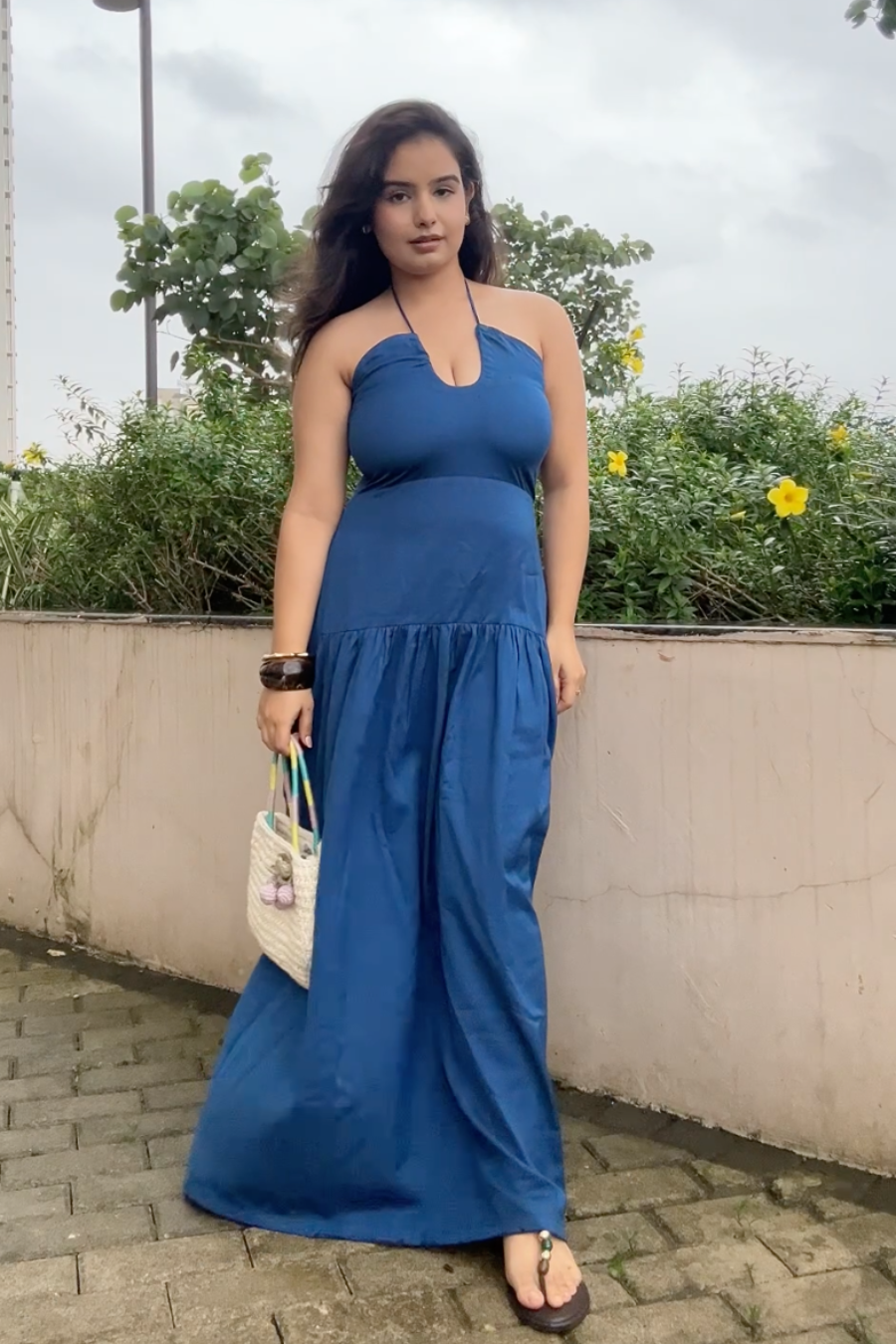 Shadow Sea Midi Dress