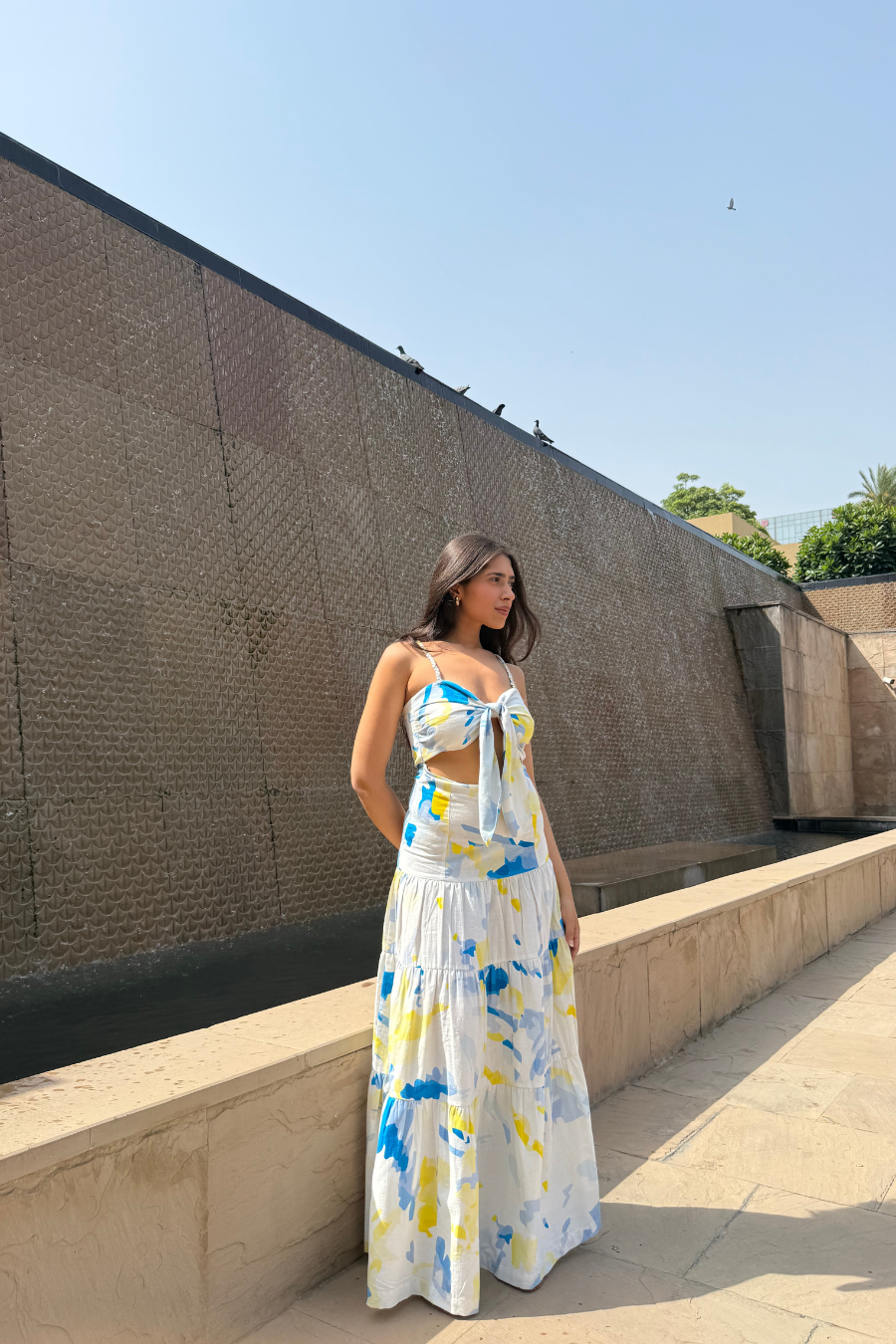 Cloudpaint Front Knot Dress