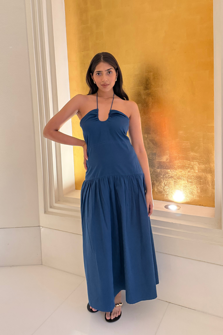 Shadow Sea Midi Dress