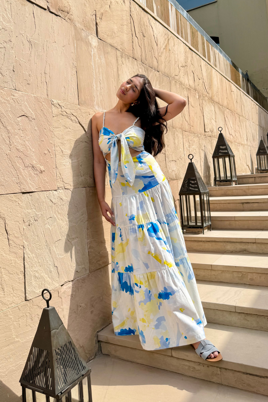 Cloudpaint Front Knot Dress