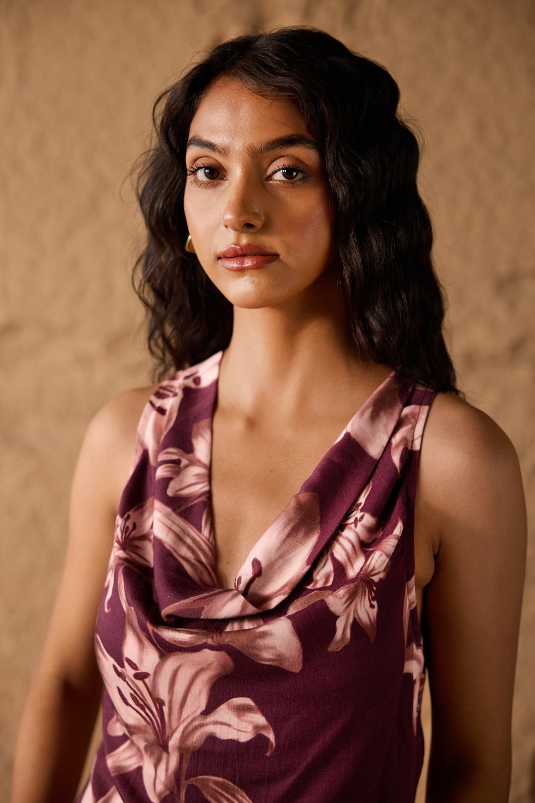 Caldra Cowl Dress