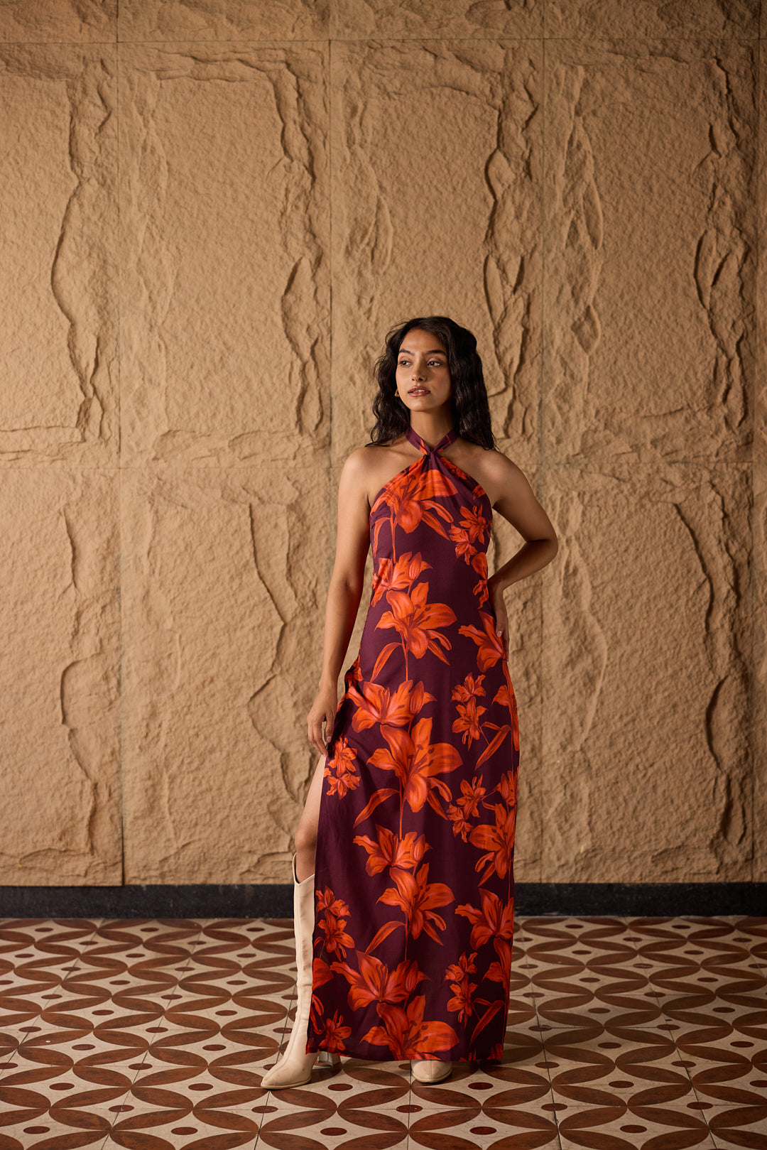 Ochra Halter Neck Dress