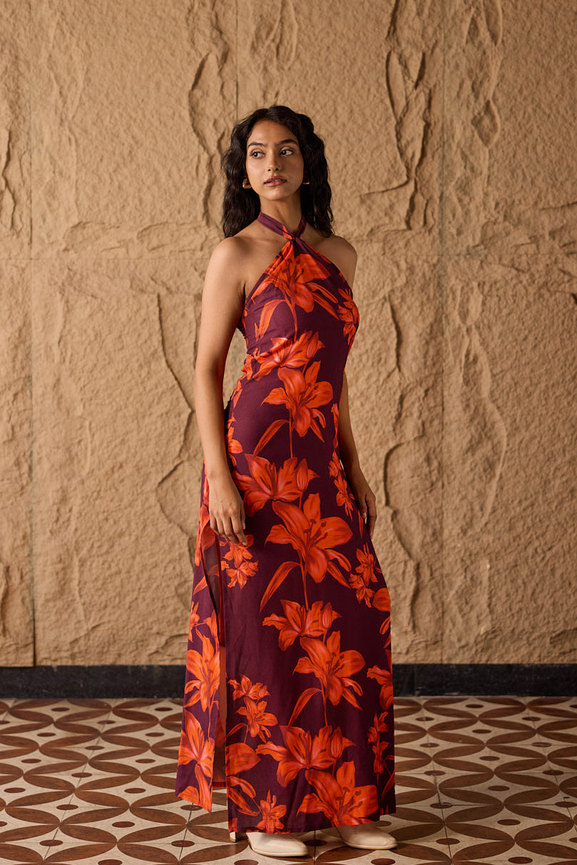 Ochra Halter Neck Dress