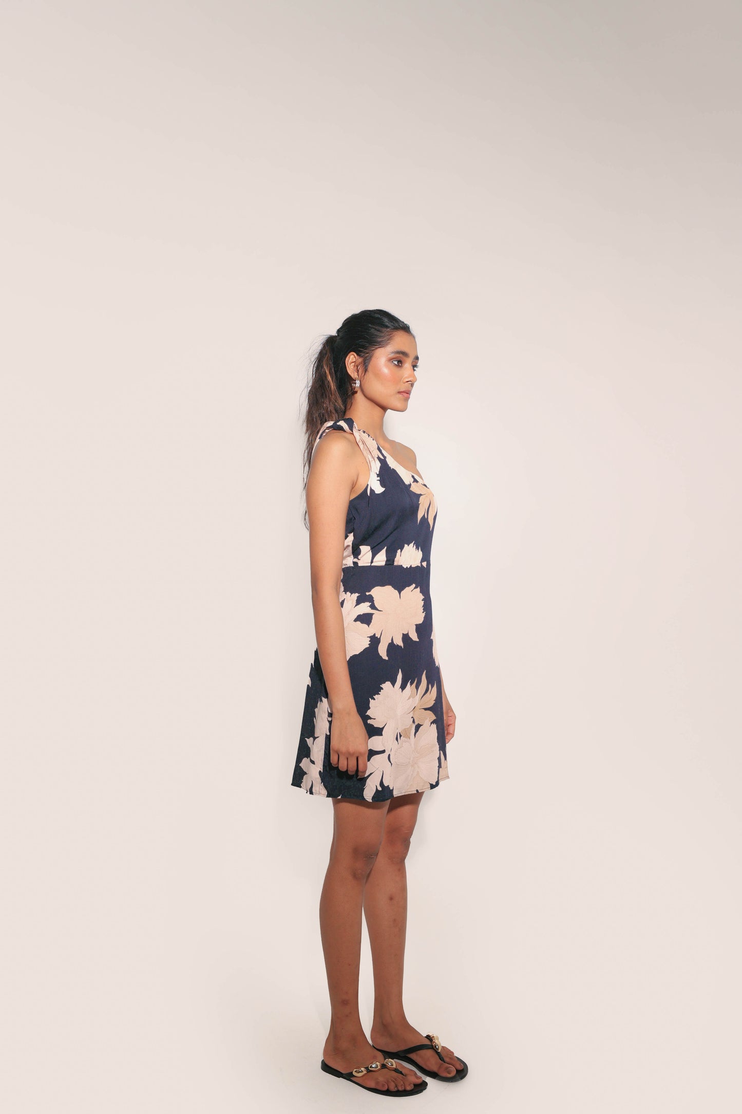 Janvi Manchanda in Wildflower Shoulder Knot Dress