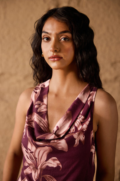 Caldra Cowl Dress