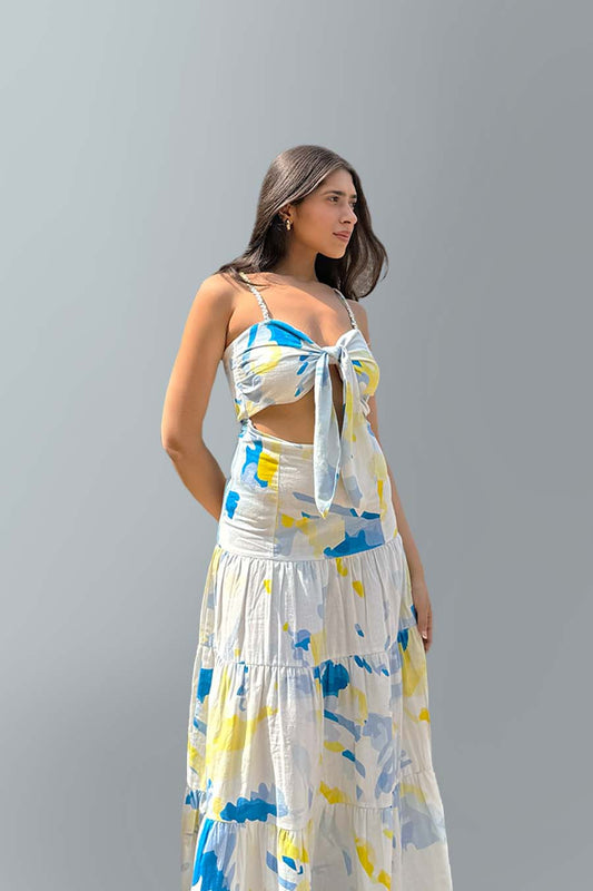 Cloudpaint Front Knot Dress